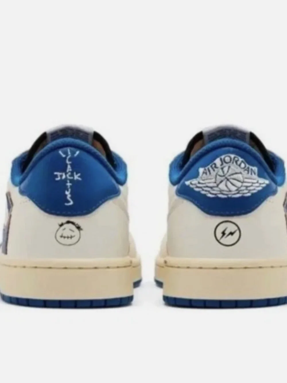 Jordan 1 Retro Low OG SP Fragment x Travis Scott Sail Military Blue